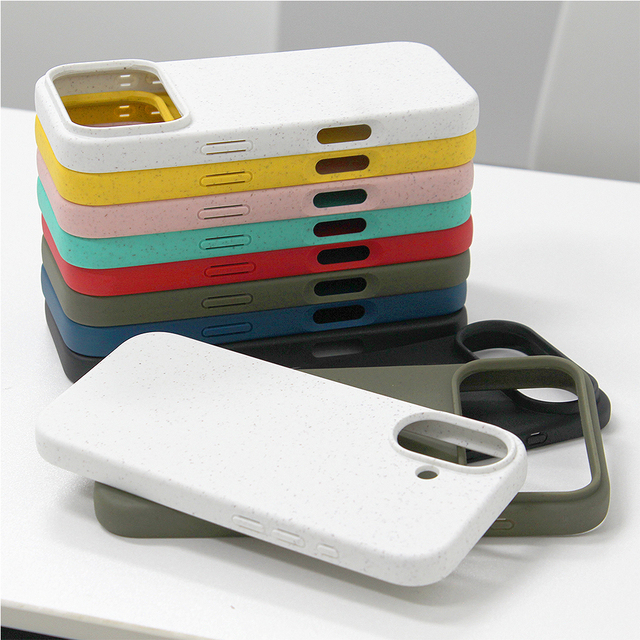 Biodegradable 0 Plastic Case For iPhone 17 Eco Friendly 2.0MM Mobile Phone Case