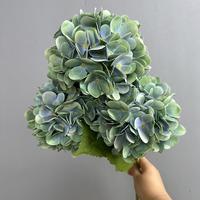 Vente en gros de fleurs artificielles en soie, hydrangeas au toucher réaliste, pour mariage, fête, remise de diplôme, décoration de table de fête