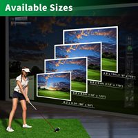 Pantalla de Impacto para Simulador de Golf, Pantalla de Proyección Premium para Monitor de Lanzamiento con Visualización HD, Pantalla de Práctica Interior para Recinto y Red