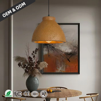 Lampe suspendue nordique Wabi Sabi en forme de bol, lustre LED pour restaurant, bar, salle à manger, décoration intérieure, chambre à coucher, lampe de chevet