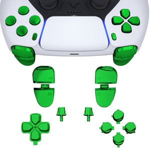 Chroming ABXY Dpad Buttons <b>Gamepad</b> Joystick L1 R1 L2 R2 Trigger Button Key Full Set Button for PS5 Controller BDM-030/040/050 - Product Image 6