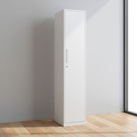 Armoire métallique robuste à porte simple, casier de rangement pour vêtements, armoire de vestiaire en acier pour personnel, organisateur pour salle de sport, école, usine