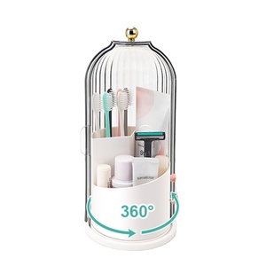 <span class=keywords><strong>Porta</strong></span> spazzolino da denti con coperchio scorrevole rotante 3 slot Organizer bagno controsoffitto <span class=keywords><strong>porta</strong></span> spazzolino <span class=keywords><strong>dentifricio</strong></span> - Product Image 1