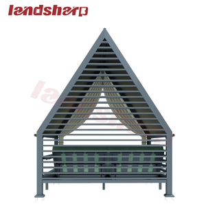 Landsharp Luxury 2000mmx2100mm <strong>Sunbed</strong> Durable Aluminum Day Bed for Garden Beach Poolside Waterproof <strong>Cushion</strong> for Hotels - Product Image 1