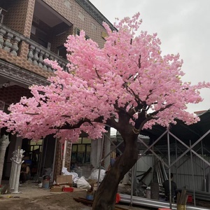 Özelleştirilmiş ipek yapay kiraz çiçeği ağacı büyük pembe sahte düğün dekor UV dayanıklı dayanıklı çevre dostu dış mekan kullanımı - Product Image 3