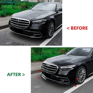 Divisor de Parachoques Delantero AMP-Z W223 para <span class=keywords><strong>Mercedes</strong></span> Benz Clase S W223 Pre-Facelift Línea <span class=keywords><strong>AMG</strong></span> 2021-2026, Accesorios para Automóviles - Product Image 2