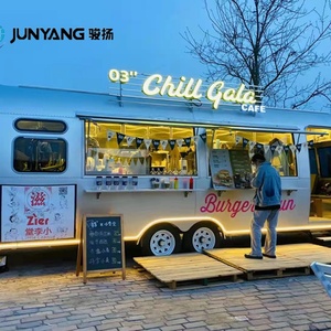 Fully Equipped Corten Steel Mobile Restaurant Catering Food Truck Street Food <b>Trailer</b> with Popcorn Concession - Product Image 2