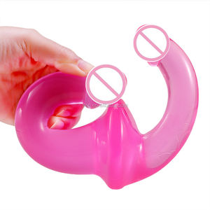 SacKnove 302JS Adult Toys Lesben paare Flexible zweiköpfige doppelte träger lose Anal dildo für Frauen masturbieren - Product Image 5