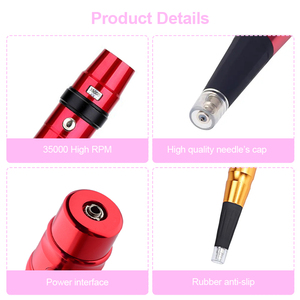 Máquina de Tatuaje Semipermanente, Pluma Eléctrica para Tatuajes PMU, Pistola de Tatuaje para Cejas y Labios, Uso Profesional en Estudios de Belleza - Product Image 4