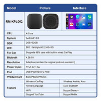 Adaptador automático Carplay inalámbrico Android con logotipo personalizado de fábrica con 1 año de garantía CPAA para Carplay con cable YouTube y Netflix App USB