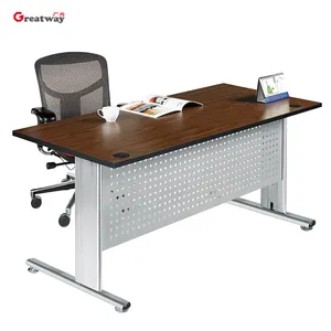 Furnitur Kantor Mewah Besar Meja Eksekutif Modern Boss Meja Kayu untuk Kantor