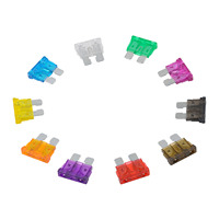 Fusible à lame automatique standard universel fusible en plastique à faible capacité de rupture pour voiture mixte 5A 10A 15A 20A 25A 30A AMP