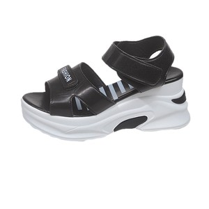 Women Summer New Thick-Soled Letter Sports <b>Sandals</b> Large Platform Wedge <b>Sandals</b> Wholesale - Product Image 5