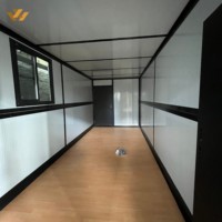 Casa Contenedor Moderna Plegable de 20 Pies, Módulo de Construcción Económica, Edificio Modular Prefabricado de Bajo Costo para Dormitorio, Ensamblaje Rápido en 15 Minutos