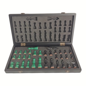 Nuovo Design 2024: <span class=keywords><strong>Set</strong></span> di Scacchi in Legno Magnetico Pieghevole da 15 Pollici con Scatola, per l'Educazione dei Bambini - Product Image 3