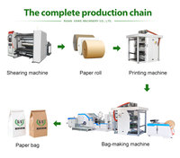 XINKE Machine de Fabrication de Sacs en Papier Kraft Entièrement Automatique Biodégradables à Fond Plat pour Boulangerie Alimentaire