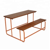 Bureau et chaise d'étudiant de lycée banc de haute qualité ensemble de table pour enfants en bois meubles d'étude