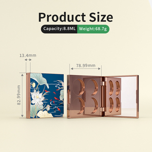 พาเลทอายแชโดว์เปล่า รับทำโลโก้ พาเลทคอนทัวร์ 4 สีขายดี พร้อมกระจก - Product Image 2