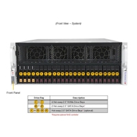 Serveur en rack 4U Supermicro AS-4125GS-TNRT, serveur GPU, double socket AMD EPYC 9004, DDR5, 8 GPU pour l'entraînement IA, HPC, livraison rapide