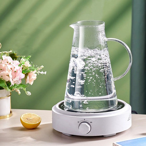 Grande capacità di 1.8 litri brocca di <span class=keywords><strong>vetro</strong></span> con coperchio resistente al calore di <span class=keywords><strong>vetro</strong></span> <span class=keywords><strong>caraffa</strong></span> <span class=keywords><strong>acqua</strong></span> brocca con manico per bevande calde e fredde - Product Image 2