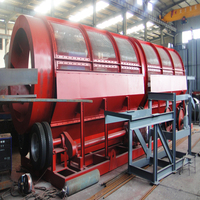 Tambour rotatif agricole Trommel Screen Machine Motor Gearbox High Capacity 200 t/h Max.30 Slop Angle for Compost Fertilizer