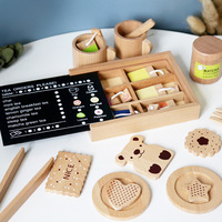Maison de jeu éducative interactive en bois pour enfants garçons et filles cantine thé de l'après-midi collations familiales dans une boîte