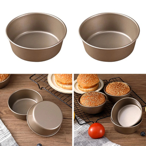 Nhiệt Độ Cao Thép Carbon Mini Vòng Bánh Hamburger Khuôn Không Dính Lò Lớp Phủ Bánh Nướng Pan - Product Image 5