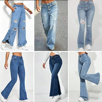 Lot de vêtements en stock : Hauts, Robes décontractées, Jeans stretch coupe slim, Vêtements d'occasion, Pantalons décontractés évasés pour femmes, Envoi mixte
