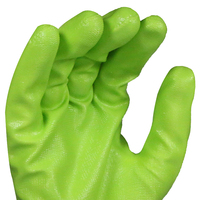 Gants de travail imperméables MaxiTough EN388 4122X en polyester lisse enduit, calibre 13, pour le jardinage et la construction
