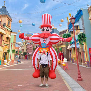Funtoys-<span class=keywords><strong>Costume</strong></span> de marcheur <span class=keywords><strong>gonflable</strong></span> à bas prix, 1 pièce, quantité minimale de commande de clown, marionnette, <span class=keywords><strong>costume</strong></span> de cosplay pour défilé de carnaval - Product Image 1