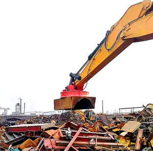 Imán de Elevación Eléctrico Personalizado Seguro MW5 para Grúa Excavadora, 300 kg-10 Toneladas, Elevador Circular para Chatarra de Acero, Placas y Virutas - Product Image 4