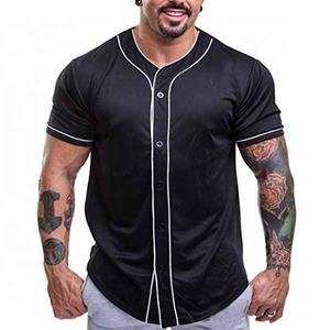 T-shirts à manches courtes pour hommes, vêtements de baseball et de softball en polyester pour adultes, vêtements de baseball et de softball - Product Image 1