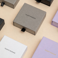 Caja de Joyería Moderna de Lujo Hecha a Mano con Impresión Personalizada, Caja de Regalo de Cartón Rígido para Pulseras