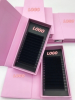 Fournitures d'usine, marque privée, cils individuels de qualité supérieure en faux vison, extensions de cils volumineuses