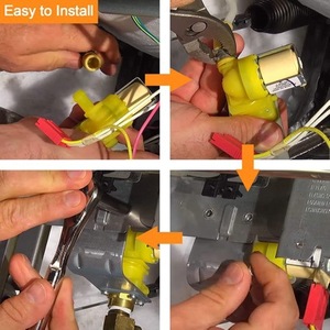 Válvula de entrada de agua para lavavajillas WD15X10014 110-120 V, eléctrica, de plástico, para lavavajillas GE Hotpoint - Product Image 4