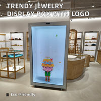 11.6-86 pouces intérieur 3D hologramme vidéo interactive holographique écran tactile boîte Lcd Transparent Holobox vitrine vitrine