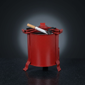 Cenicero para Cigarrillos y Puros, Ceniceros de Metal para Tabaco, para Interiores y Exteriores, para el Hogar y la Oficina, Hecho a Mano - Product Image 1
