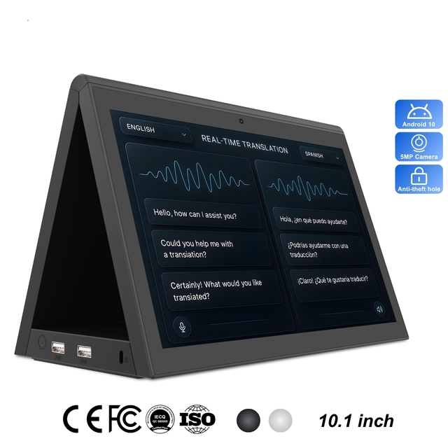 Advanced Ai Interpreter Terminal for Customs and Immigration Offices With Instant Multilingual Voice Translation for Security