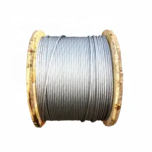 DIN3060-cable de acero galvanizado para grúa, cuerda de alambre de 6x19 y 9mm, uso aeronáutico