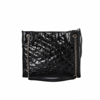 Sac fourre-tout Zenos en cuir véritable, grande capacité, pour femme, style seau, avec chaînes, doublure en toile, ouverture complète