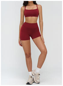 ชุดโยคะใหม่ปี 2026 สำหรับผู้หญิง เสื้อครอปเอวสูง กางเกงขาสั้นเอวสูง ระบายอากาศได้ดี สวมใส่สบาย เหมาะสำหรับออกกำลังกายในฤดูใบไม้ผลิ - Product Image 6