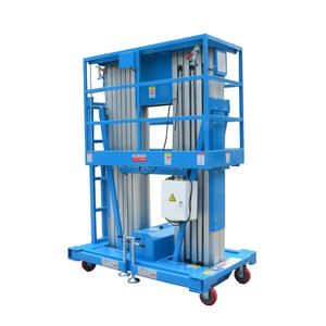 डबल सिंगल मास्ट मोबाइल हाइड्रोलिक पोर्टेबल एल्यूमीनियम वर्टिकल टेलीस्कोपिक वन पर्सन मैन लिफ्ट - Product Image 2