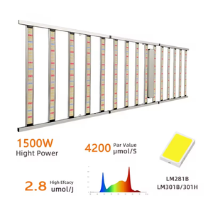 Andy trong nhà thủy canh nhà kính Samsung quang phổ đầy đủ 4 * 8ft 1500W dẫn nhà máy phát triển đèn - Product Image 1
