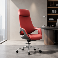 Nouveau design 2026 – Fauteuil de bureau exécutif ergonomique inclinable en cuir PU, chaise de patron rotative luxueuse