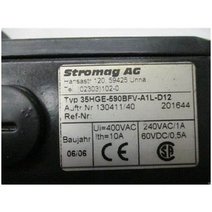 Stromag LIMIT SWITCH 35HGE-590BFV-A1L-D12 240Vac IP20ขั้วแบบสกรู60Vdc - Product Image 1