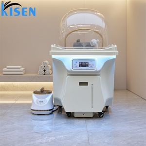Kisen Premium Mobile Shampoo Basin Sink Bowl With Water Heater and <b>LED</b> <b>Light</b> for Salon Spa Home Use Easy Clean Design - Product Image 1