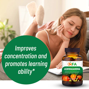 ยาเม็ดและผงอัชวากันธาคุณภาพดีที่สุดสำหรับผู้ใหญ่ เพื่อความชัดเจนทางจิตและสมาธิ 60 เม็ด/ขวด - Product Image 5