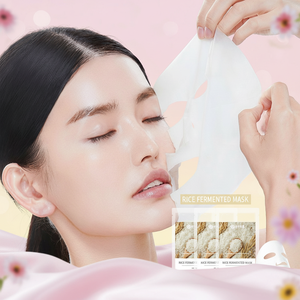 Mascarilla Facial <span class=keywords><strong>de</strong></span> Arroz Fermentado Halal, Orgánica, Antienvejecimiento, Hidratante, Antiarrugas, Iluminadora, Segura para Embarazadas y Bebés - Product Image 1