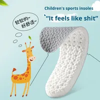 Semelles intérieures pour baskets d'enfants, coussinets spéciaux pour bébés, en PU, confortables, respirants, absorbant la transpiration, haute élasticité, absorption des chocs
