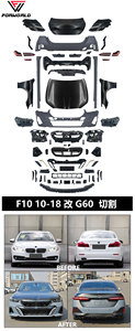 FW Body Kit fabbrica per <span class=keywords><strong>BMW</strong></span> serie 5 F10 F18 aggiornamento 2011-2017 G60 MT (taglio stile) griglia paraurti anteriore posteriore Spoiler gonna parafango - Product Image 3